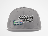 Oldschool Vibes Flat Bill Snapback Cap | Retro style hat for casual wear